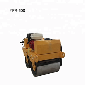 Cheap factory supply Walk Behind Double Drum Driving And Vibration Mini Road Roller