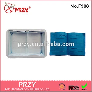 Model F908 Fondant silicone book cake decorating mold for sale