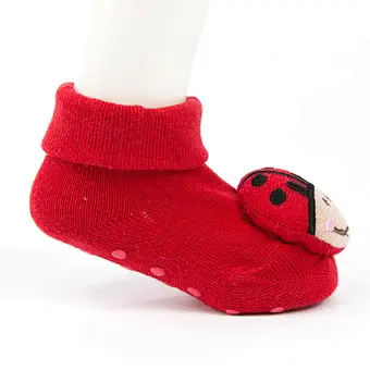 Oem Custom newborn cotton ankle socks non slip infant rubber sole toddler Socks baby cute kids