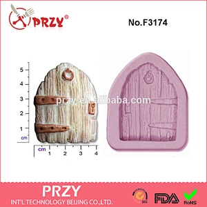 F3174 fairy / castle door medium craft sugar silicone rubber mould cake decorations tools