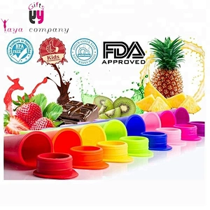 DIY Ice Cream FDA Approved Silicone Ice Pop Moulds With Lids