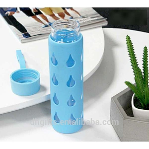 2018 New Style Good Quality PC Home and Outside Water Bottle Silicone Sleeve Anti Heat Water Mug