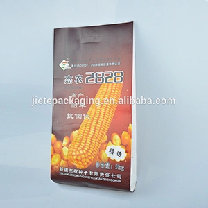 non woven fabric shopping bag for packing rice, seed, corn with color printing