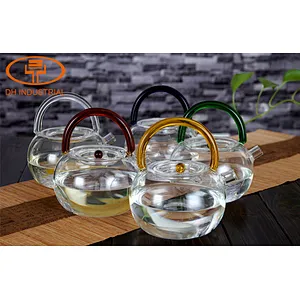 2018new product glass tea pot with high quality borosilicate