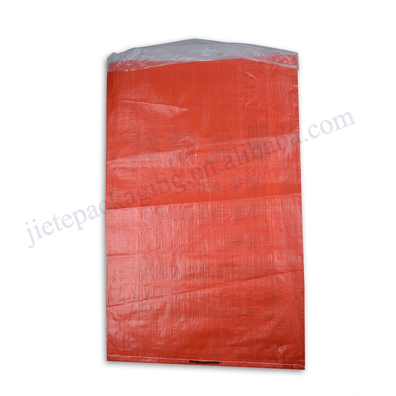 Top sale red plastic pp woven chemical resistance packaging bag with lining