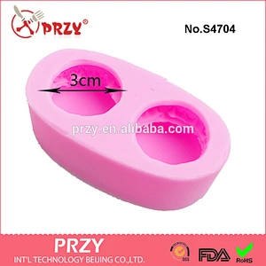 S4704 food grade 2 hole macaron soap mold silicone soap molds silicone macaron mold for soap