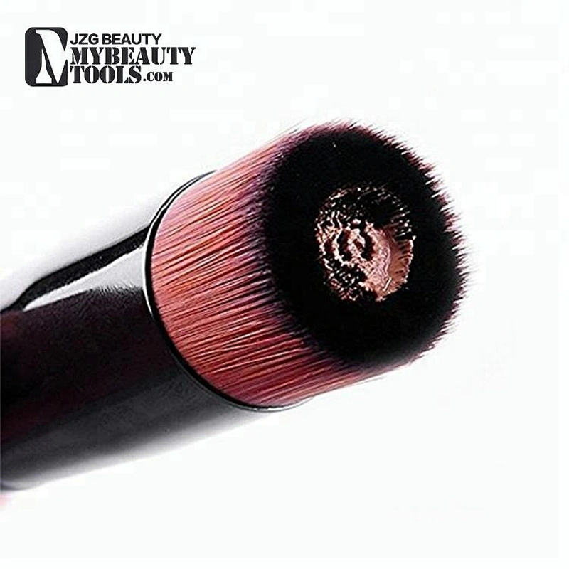 Custom private label single shimmer makeup foundation blending brush packaging applicator