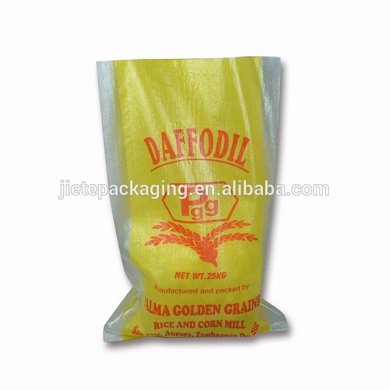 100% new polypropylene yellow PP plastic woven bags for sugar, salt, flour, rice