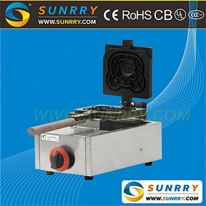 Bear shape waffle machine gas waffle machine