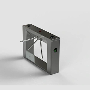 Access Control Pedestrian rfid/Fingerprint Barcode Reader Tripod Turnstile
