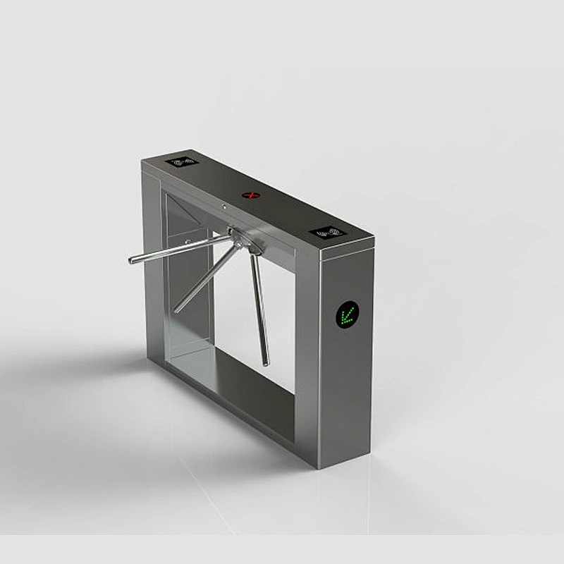 Access Control Pedestrian rfid/Fingerprint Barcode Reader Tripod Turnstile
