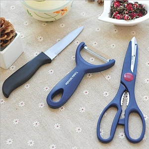 Daily Necessities Kitchen Tools Peeler Scissors Fruit Knife New Design Restaurant Utensils High Quality Kitchenware 3 Pcs Set
