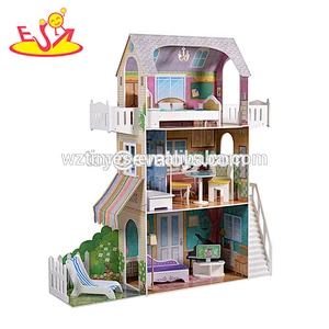 2018 beliebte holz modell spielzeug mini puppenhaus spielzeug für kleinkind W06A269