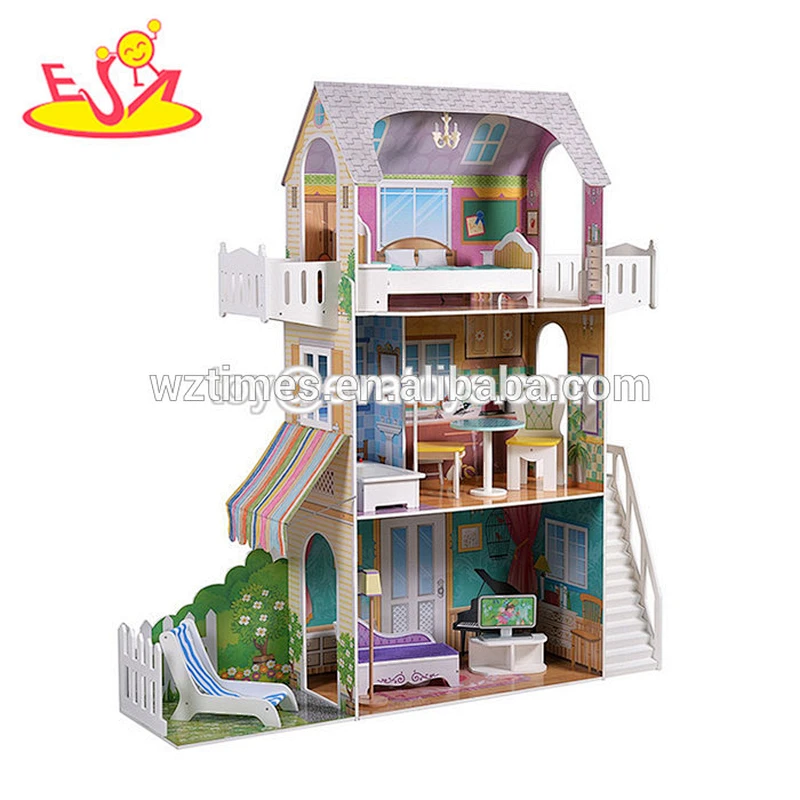 2018 Popular wooden model toys mini doll house toys for toddler W06A269