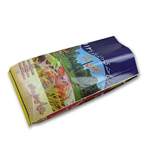 Custom wholesale transparent pp woven rice bag sacks