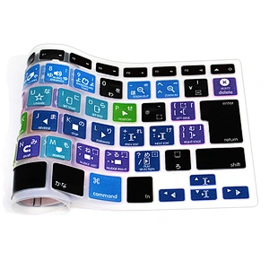 aliexpress drop shipping Final Cut Pro X Hotkeys Silicone Keyboard Cover For Macbook Pro 15 Inch japanese keyboard