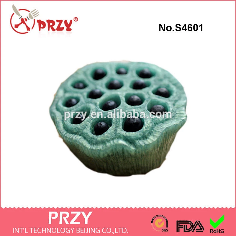 S4601 Lotus Pod Soap Mold / Lotus Fruit Mold For Soap Silicone Louts Soap Mould