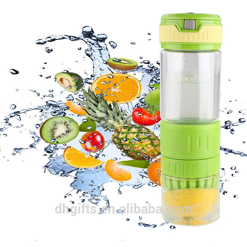 China Wholesale 560 ml Juice Cup Glass Water Bottle with Rope for Travel