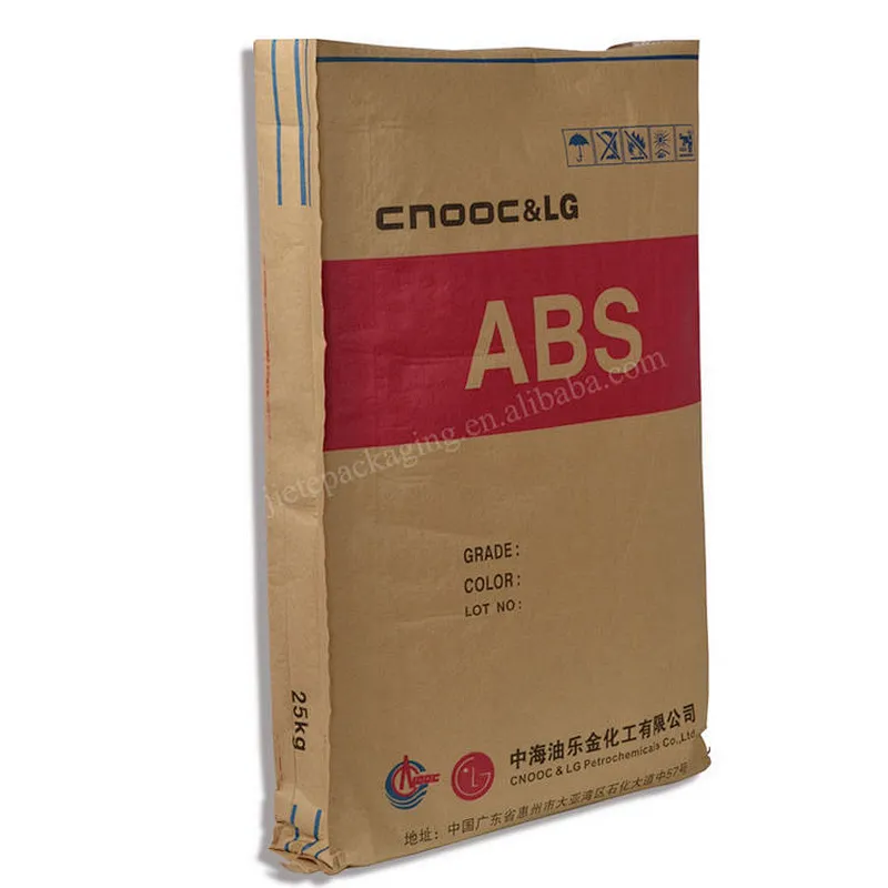 25kg industrial use plastic cement kraft paper bag for gypsum powder,dry motar
