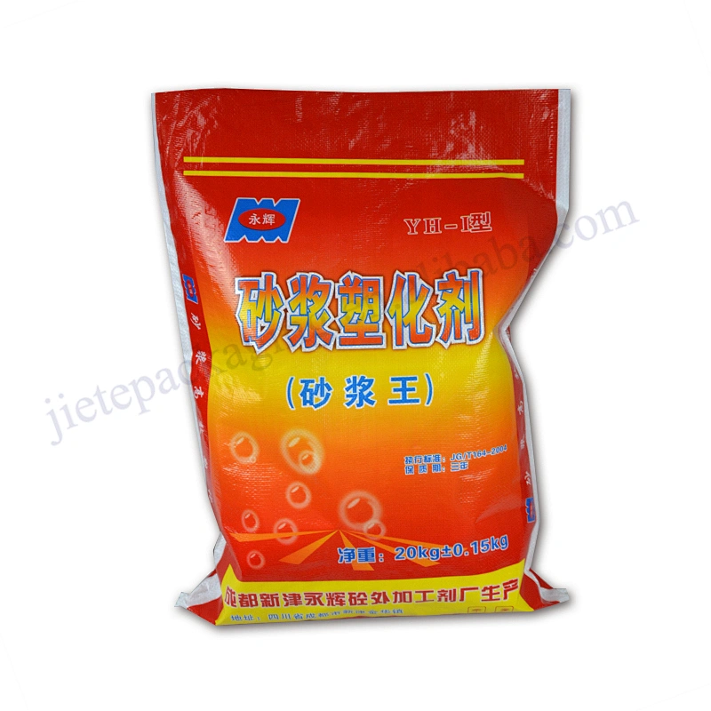 20kg bopp laminated empty pp woven cement bag for mortar,plaster,tile adhesive