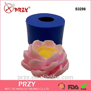 S3298 3d Magnolia flower silicone mold for soap Magnolia flower candles mould molds
