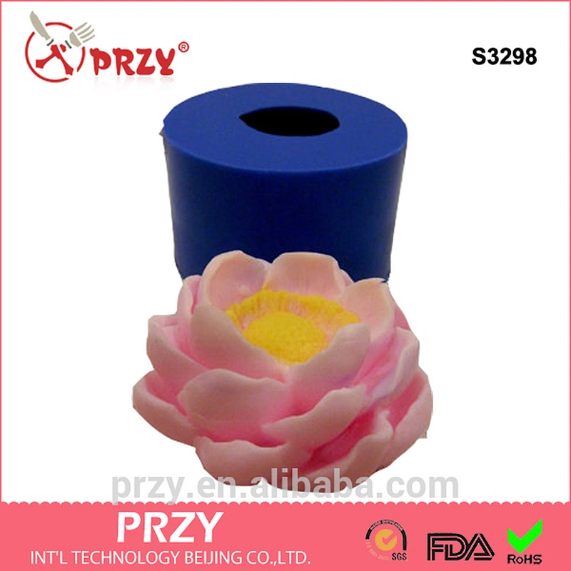 S3298 3d Magnolia flower silicone mold for soap Magnolia flower candles mould molds