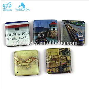 custom souvenir blank clear Epoxy fridge magnets sticker