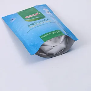 Custom plastic material polyethylene pe bag for Spirulina packaging