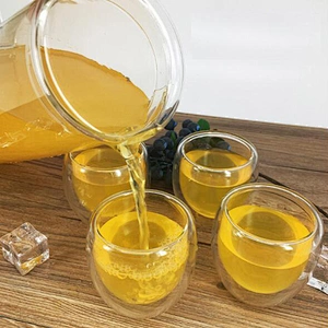 Thicken quality heating resistant glass pot cold water kettle 1200ml for camping