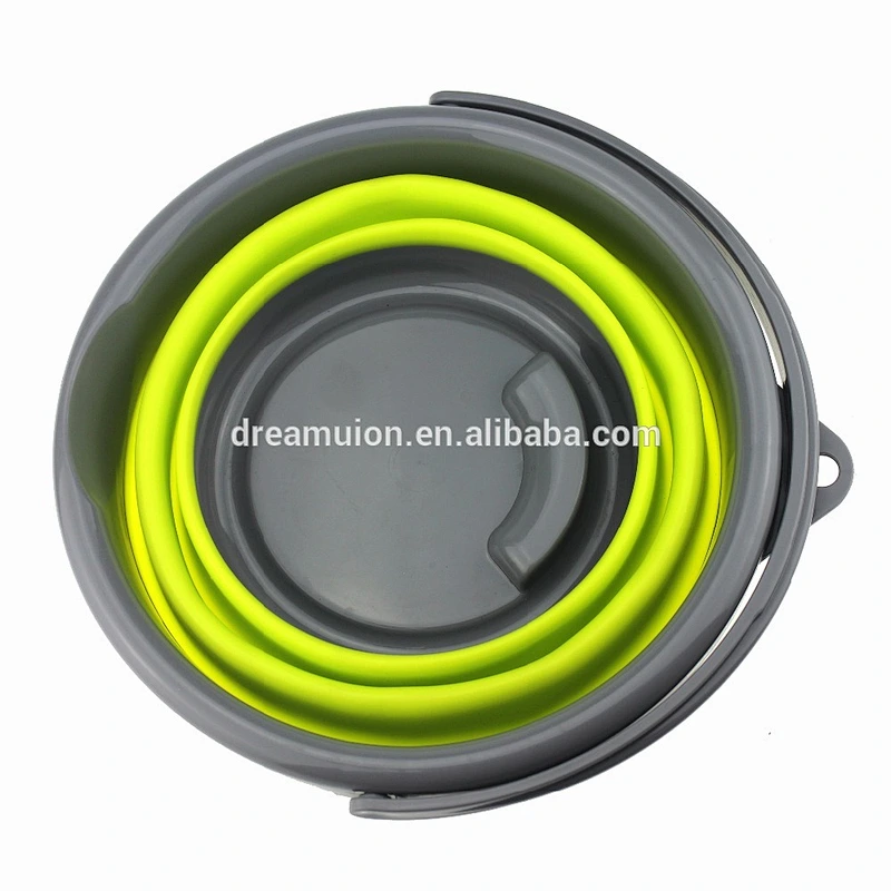 Foldable Folding Retractable Collapsible Silicone Water Bucket 5L,10L Fishing Tackle