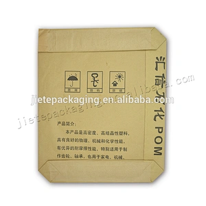 25kg Multilayer kraft paper packaging bag/sacks for chemical,mortar,cement,tile adhesive,wall putty powder