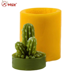 Cactus 3d molds for soap food grade silicone mold DIY silicone candle mold
