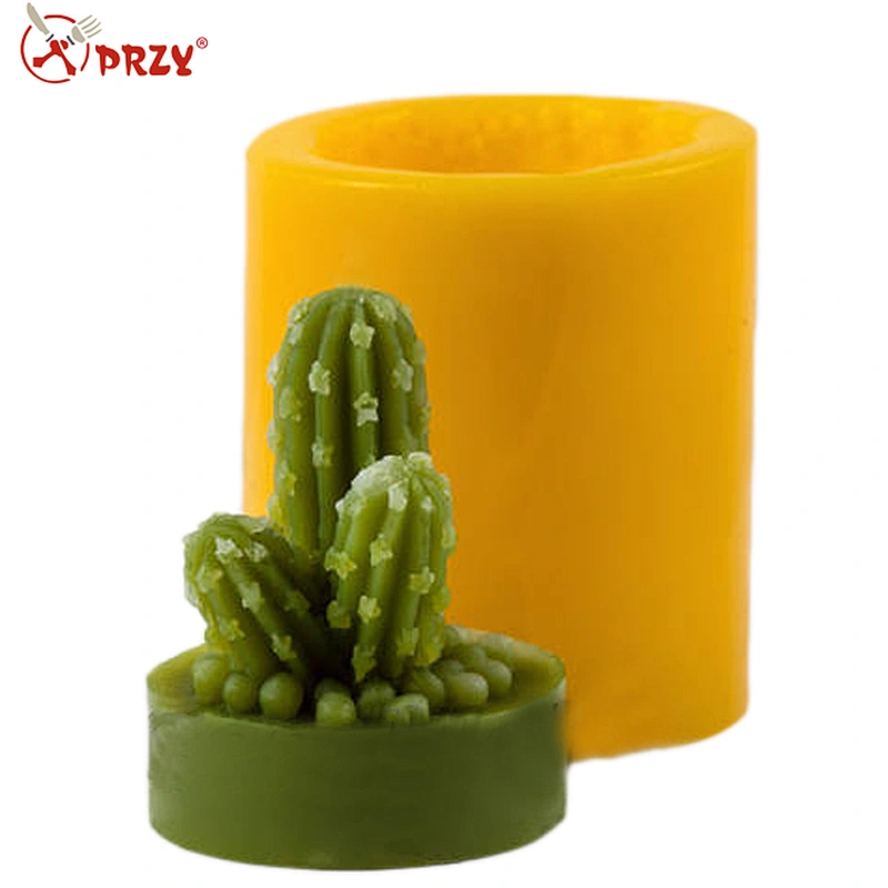 Cactus 3d molds for soap food grade silicone mold DIY silicone candle mold