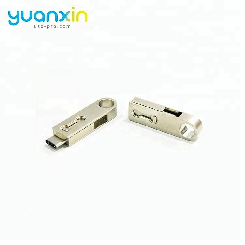 Mini Metal Swivel Android / Type C USB Flash Drive 8GB 16GB 32GB