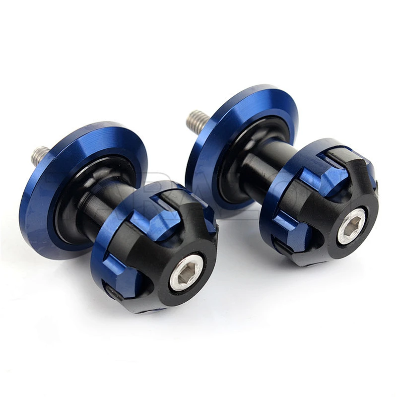 6mmx1.00p Motorcycle Swing arm Rear Spools Frame Sliders For Yamaha FZ1