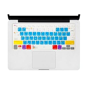Chinese Supplier Waterproof PS Photo shop Functional Keyboard Protective Film silicone keyboard for Mac book macbook pro 13