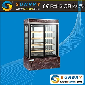 Modern Vertical Refrigerated Cake Display Showcase and Cake Display Cabinets