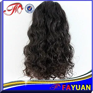 Beautiful woman 100% unprocessed nature virgin human hair thick bottom