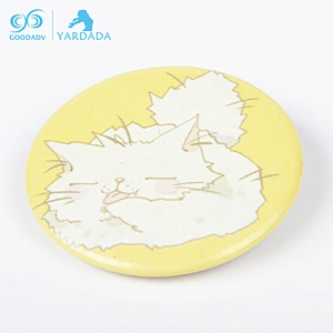 Custom logo-printing fantasy cartoon anime tinplate pin button badges with safety pin