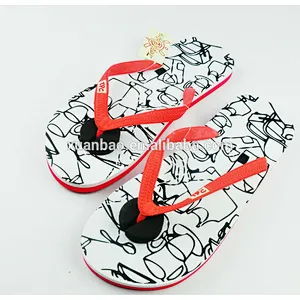 Custom printed eva foam slipper fashion plastic men slippers