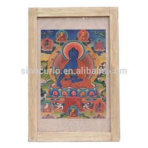 Chinese antique fabric ancestor painting