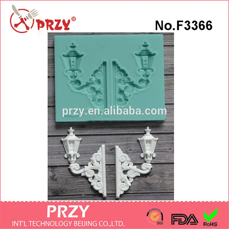 F3366 Wall Lamps Decorating Crafts Cake Fondant Mold High Quality silicone molds