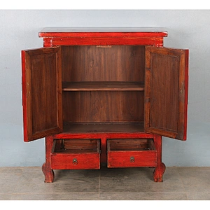 Chinese high glossy antique furniture old cabinet