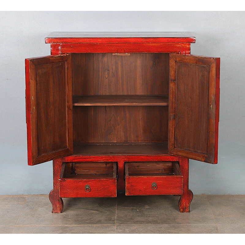 Chinese high glossy antique furniture old cabinet