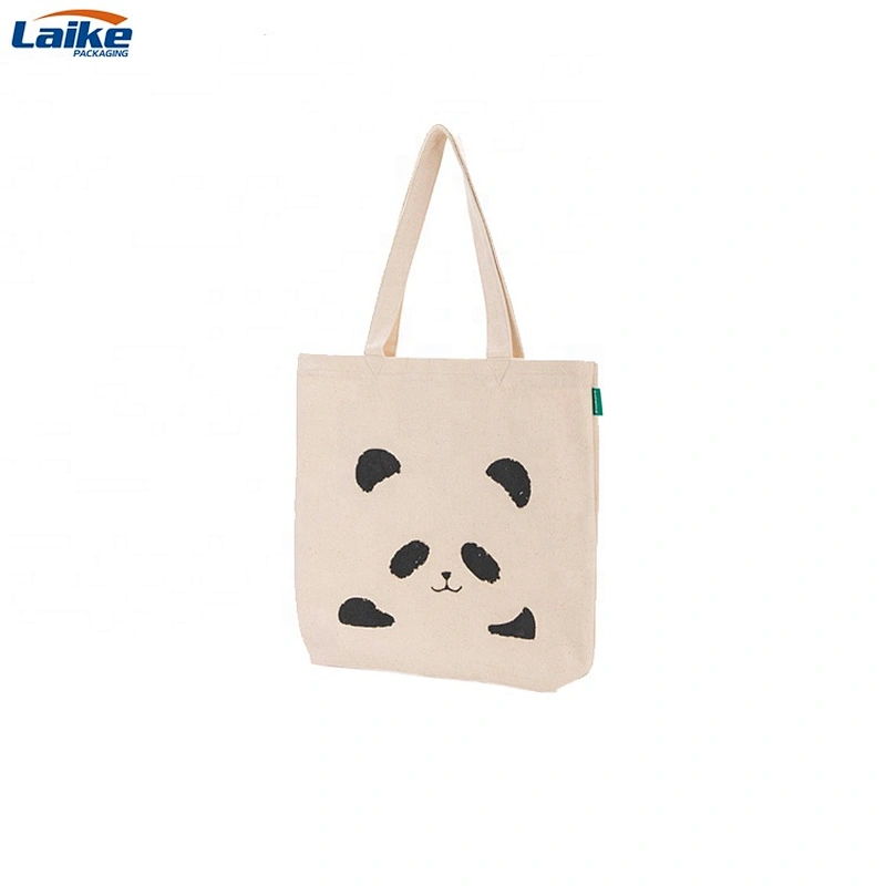 Eco Friendly Organic Silkscreen Printing Shopping Waxed Canvas Tote Bag