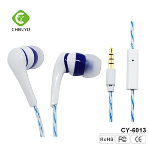 Perfect fashion design silicone cover music wired in ear earphones