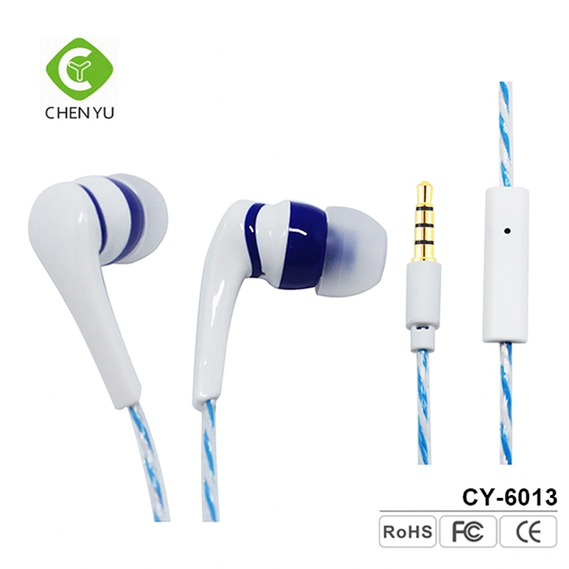 Perfect fashion design silicone cover music wired in ear earphones