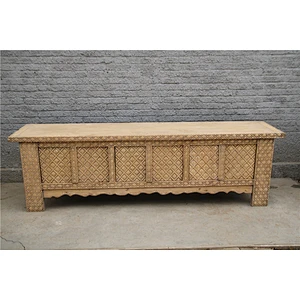 2017 Chinese carving Xinjiang antique TV cabinet sideboard
