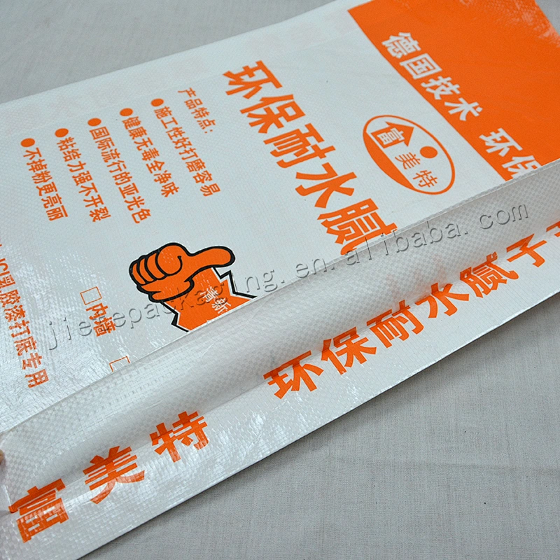 Customized bopp laminated pp woven cement packing bag for wall putty,tile adhesive,glue powder