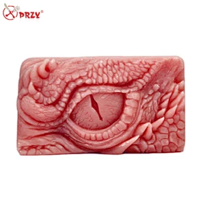 Dragon eye shaped Soap mould 3D rectangle animal soaps mold Silicone dragon's eyes soap molds